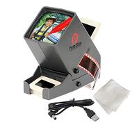 CAICOME Porta Slide PS-3 Slide Viewer, View 2x2 in. Slides, 35mm Film Strips & Negatives, LED Viewing light, 4 in. Screen, 3x Magnification w/Cleaning Cloth, USB Power Cable included
