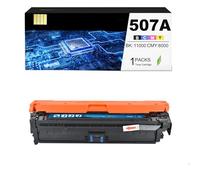 CAIDI 507X 507A Toner Cartridge Compatible with HP 507X 507A CE400A Laserjet Enterprise 500 Color M551dn M551n M551xh MFP M575dn M575F M570dn 570dw 575c (Cyan: 6000 Pages)