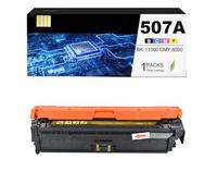 CAIDI 507X 507A Toner Cartridge Compatible with HP 507X 507A CE400A Laserjet Enterprise 500 Color M551dn M551n M551xh MFP M575dn M575F M570dn 570dw 575c (Yellow: 6000 PH) ages)