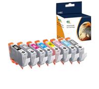 Caidi Compatible CLI-65 CLI65 Pigment Ink Cartridge (8-Pack BK C M Y PC PM GY LGY) Replacement for Canon PIXMA PRO-200