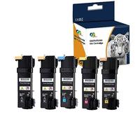 Caidi® Compatible Toner Cartridges for Dell 2150CN 2150 2150CDN 2155CN 2155 2155CDN High Yield Printers 593-11006 593-11007 593-10999 593-11003 2 Noir/1Cyan/1Magenta/1Jaune