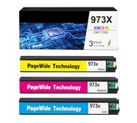 CAIDI Ink Cartridge Compatible with HP 973X 973 for HP PageWide Pro 477dw 577dw 452dw 477dn 452dn 577z 552dw P55250dw Cyan Magenta Yellow