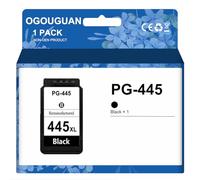 CAIDI PG445 CL446 Ink Cartridge Compatible with Canon Pixma MX494 MG2440 MG2540 MG2940 IP2840 MG2545 TS3140 MG3040 TR4540 445 XL 446 XL (1 Pack:BK)