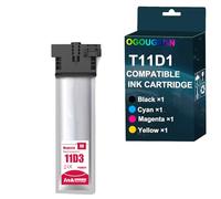 Caidi T11D1-T11D4 Ink Cartridge for Epson T11D T11D1 T11D2 T11D3 T11D4 for Epson Workforce Pro WF-C5390DW WF-C5890DWF WF-C5390DN WF-C5390DW BAM WF-C5390DW BAM (Magenta) )