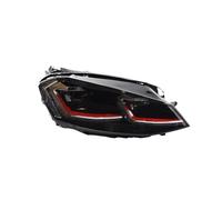 CAIDIS Front Light Assembly Assy For VW For Golf 7 7.5 MK7 For GTI 2013 2014 2015 2016 2017 Upgrade Car Headlights LED DRL Dual Projector Headlamp Assembly(RED,LHD)