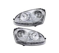 CAIDIS Front Light Assembly Assy For VW For Jetta For Sagitar 2006 2007 2008 2009 2010 2011 Pair Left&Right Headlight Assembly Without Bulb Headlamp Headlamp Assembly(White 6-wire)