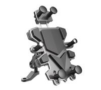 CAIDIS Navigation Bracket Universal 360 Rotation Adjustment Mobile Phone Navigation Bracket Shock-Absorbing Phone Holder For Motorcycle Motorcycle Phone Holder(Rearview mirror)
