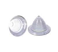 CAIDIS Rear Tail Light For Chevrolet For Bel For Air For Biscayne For Nomad El For Camino For Impala 1960 1961 LED Car Rear Backup Reverse Tail Lights Tail Light(Clear Lens white)