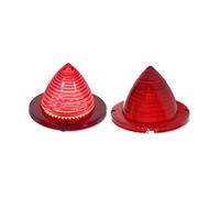 CAIDIS Rear Tail Light For Chevrolet For Bel For Air For Biscayne For Nomad El For For Camino For Impala 1960 1961 LED Car Rear Tail Lights Brake Lights Tail Light(Red Lens Red)