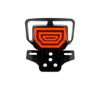CAIDIS Rear Tail Light For TMX155 CG125 With Scanning Dynamic Animation Breathing DRL LED Tail Light Stop Turn Signal Direction Tail Light(White)