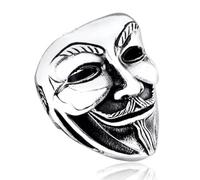 Caiduoduo Cinematic stylish accessories V-shaped vendetta clown masks men rings rings