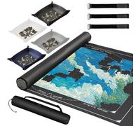 CAIEJSAEN 3mm Thick Puzzle Mat for up to 1500 Jigsaw Puzzles Non-Slip Mat with Classification Compartments Portable with Case for Puzzle Enthusiasts