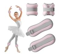 CAIEJSAEN Pack of 2 Adjustable Ankle Weights Wrist Foot Wrist Weight Cuffs for Fitness Movement Running Gymnastics for Beginners and Children