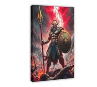 CAIFGQ Ares God of War Poster Canvas Poster Bedroom Decor Landscape Decor Gift 12x18inch(30x45cm)