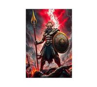 CAIFGQ Ares God of War Poster Canvas Poster Wall Art Print Picture Paintings 08x12inch(20x30cm)