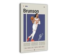 CAIFGQ Jalen Brunson Canvas Poster Bedroom Decor Landscape Decor Gift 20x30inch(50x75cm)