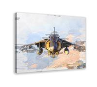 CAIFGQ McDonnell Douglas AV-8B Harrier Poster Canvas Poster Bedroom Decor Landscape Decor Gift 12x18inch(30x45cm)