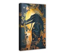 CAIFGQ Poster of Sobek, The Crocodile God Canvas Poster Bedroom Decor Landscape Decor Gift 08x12inch(20x30cm)