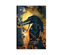 CAIFGQ Poster of Sobek, The Crocodile God Canvas Poster Bedroom Decor Landscape Decor Gift 20x30inch(50x75cm)
