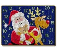 Caige Latch Hook Kit, Christmas Rug Hooking Kits for Adults/Kits 60X45cm/23.6X17.7Inch,E,60x45cm/23.6x17.7inch