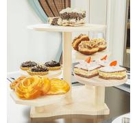 Caihaihfa Cake Stand Cupcake Holder, Pastry Tiered Serving Tray, Fruit Cookie Candy Serving Platter for Christmas Wedding Birthday (6-Tier-B)
