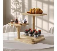 Caihaihfa Cake Stand Cupcake Holder, Pastry Tiered Serving Tray, Fruit Cookie Candy Serving Platter for Christmas Wedding Birthday (4-Tier)