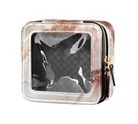 Caihoyu Abstract Pastel Watercolor Arrangements Transparent Poster Mini Makeup Bag Toiletry Bags Makeup Bag Organizer for Travel, Multi, 1 Size, Colorful, multi-coloured, 1 size, Colorful