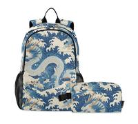 Caihoyu Backpack For School And Lunch Bag With Bookbags Lunchbox Boys age 8-10 years old
