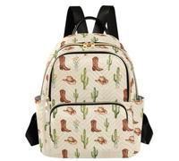 Caihoyu Backpack Large Capacity Cactus Cowboy Boots S, Cactus Cowboy Boots, M, Casual