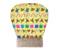 Caihoyu Christmas Candy and Holly Cat Bed Sleeping Bags for Indoor Pets Pet Calming Nest Cold Weather Comfortable Self Heating