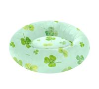 Caihoyu Clover Pattern Pet Cat Beds Anxiety Relief fluffier Calming Bed for Extra Small Size Pets Sleeping