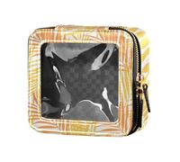 Caihoyu Colorful Collage Travel Toiletry Bag Contemporary Natural Cute Transparent Toiletry Bag Multi 1 Size Colorful, multi-coloured, 1 size, Colorful