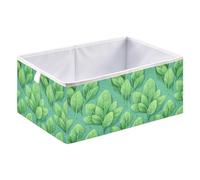 Caihoyu Fabric Storage Cube Bin Foldable Organizer Basket Kids Room Organization 11.02x11.02x11.02in Spinach Theater Style