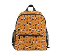 Caihoyu Kids Backpack Water Repellent S Boo Gnome Skull Pumpkin
