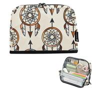 Caihoyu Pencil Holder Large Capacity Makeup Pouches Multifunctional Multi-Purpose Bag for Adults Office Dreamcatcher and Arrows