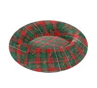 Caihoyu Pinecone Plaid Pet Cat Beds Anti-Slip fluffier Kitten for Medium Size Pets Supplies