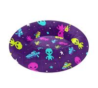 Caihoyu Pixel Aliens and UFOs Pet Cat Beds Warm & Soft fluffier Pillow Bed for Small Size Pets Supplies
