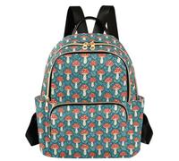 Caihoyu Printed Backpack Large Capacity Red Fly Agaric Mushroom S, Red Fly Agaric Mushroom, S, Casual