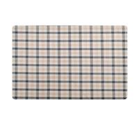 Caihoyu Rubber Doormat Non-Slip 32 x 20 Inches Indoor Outdoor Doormat Absorbent Washable Patio Porch Brown Buffalo Scottish Door Mat