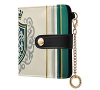 Caihoyu Shield and Crown Ladies Premium Foldable Wallet Cute PU Leather Folding for Women
