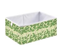 Caihoyu Storage Bin Foldable Fabric Storage Boxes for Closet Shelves 11.02x11.02x11.02in Brahmi Ginseng Theater Style