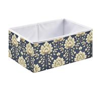 Caihoyu Storage Bin Foldable Organizer Basket for Closet And Toys 15.75x10.63x6.96in Celery Mission Style