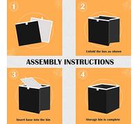 Caihoyu Storage Bin Foldable Storage Cube for Office Shelf Clothes Decor 11.02x11.02x11.02in A Gold Foil Illustration Of An Evil Eye