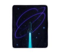 Caihoyu Throw Blanket for Office Throw Blanket Couch Blankets 50 x 60 Blankets & Throws Neon_Beyond_Earth