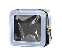 Caihoyu Travel Bag Pure Solid Color Lavender Transparent Mini Toiletry Bag Cosmetic Bag, Multi, 1 Size, Colorful, multi-coloured, 1 size, Colorful