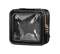 Caihoyu Travel Toiletry Bag Solid Color Transparent Zipper Makeup Organizer for Women, Multi, 1 Size, Colorful, multi-coloured, 1 size, Colorful