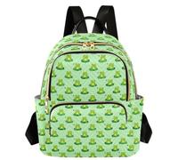 Caihoyu Women Backpack Large Capacity Green Frogs S, Green Frogs, S, Casual