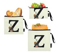 Caihoyu Z 3 pack Reusable Snack Bags Portable Travel Bags for Work Office Travel Picnic