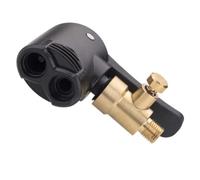 CaiHuaEr Dual Head Bike Valve Adapter, Bike Track Pump Tyre Air Pump Bike Pump Accessories Multi-use Connector Head Pump Adapter for Bicycle Bike Replacement Accessories