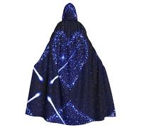 caihuav Free Deer Print Hooded Cloak Witch Cosplay for Halloween | Party Cos Easter Unisex Adult Christmas Reaper Dark Princess Mage Decorative Comfortable Comfort jedi wizard magician